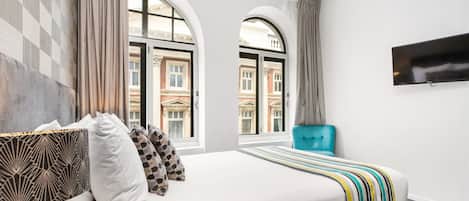 1 Schlafzimmer, schallisolierte Zimmer, kostenloses WLAN, BettwÀsche