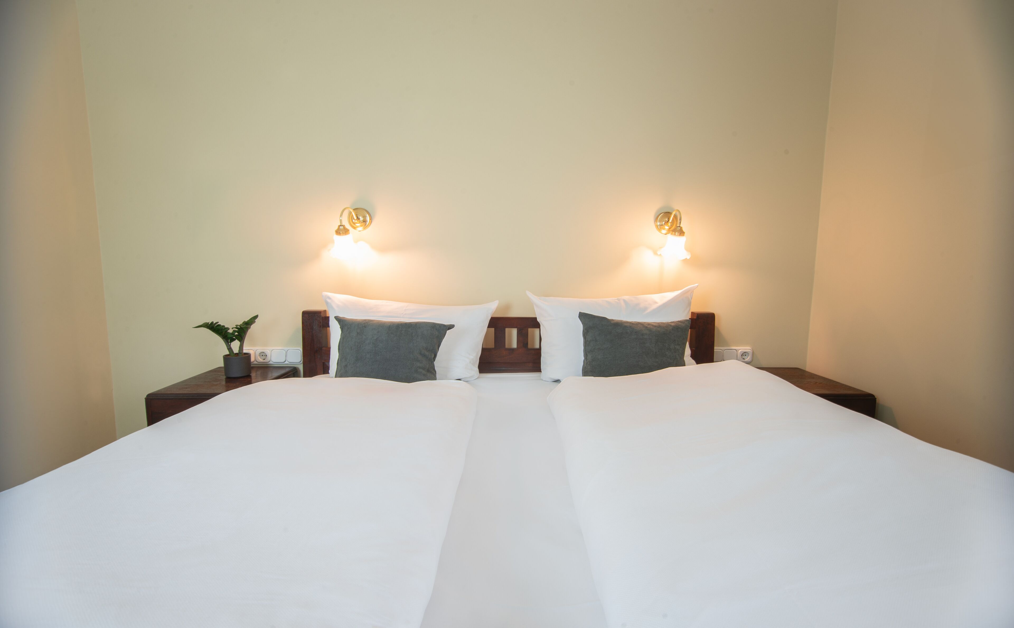 hypo-allergenic bedding, individually decorated, individually furnished