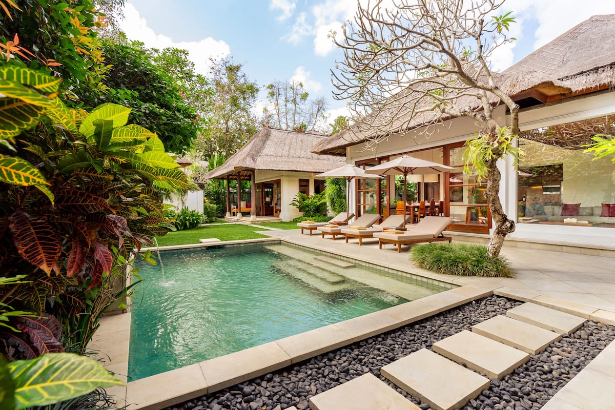 Biệt thự, 4 phòng ngủ, hồ bơi riêng (Villa Umarya) | 3 phòng ngủ, bộ trải giường bằng vải cotton Ai Cập