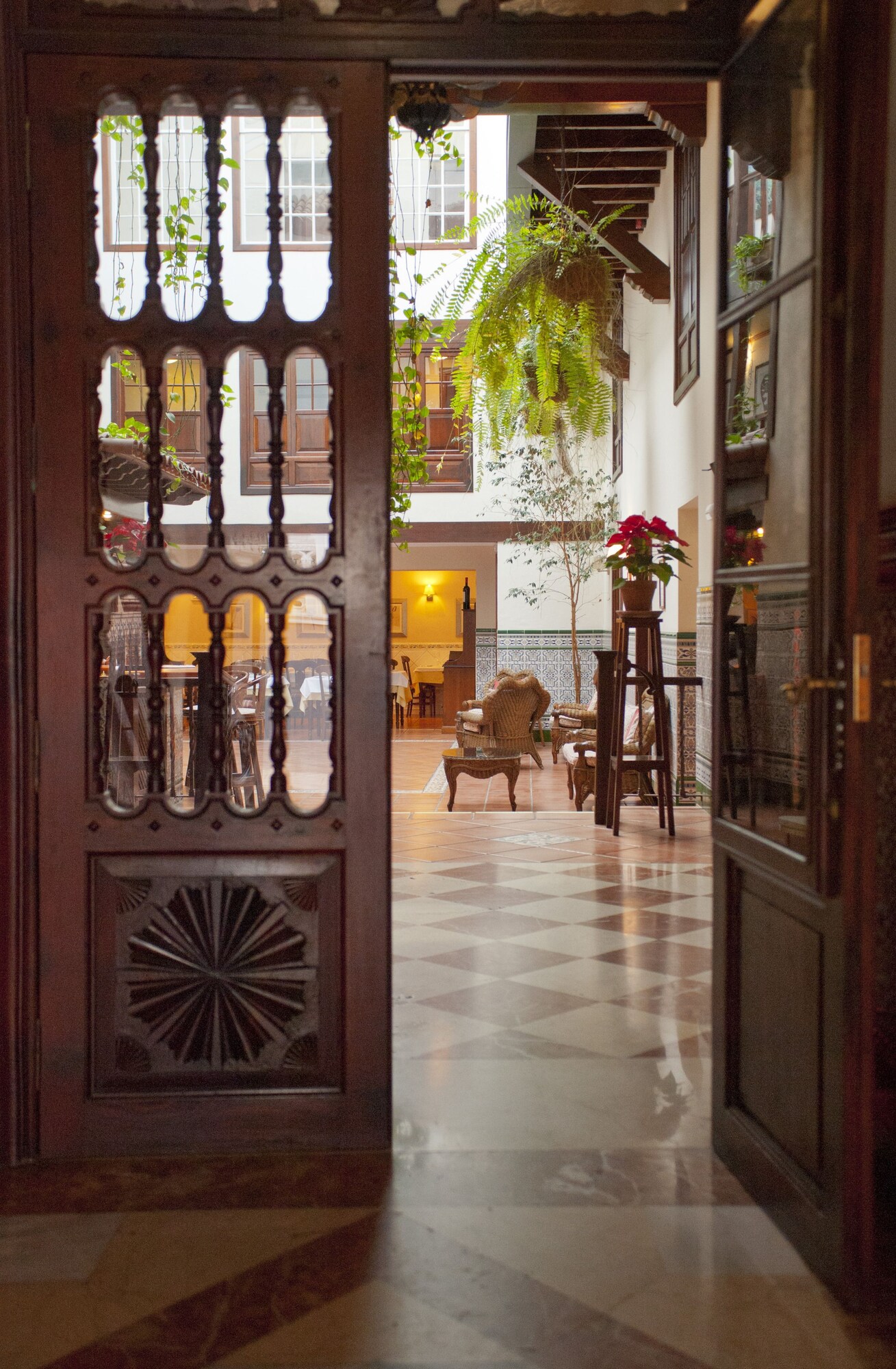 Interior entrance