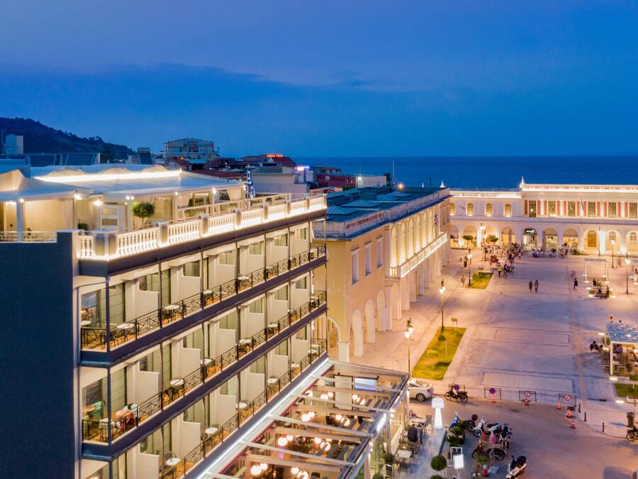 Front of property – evening/night