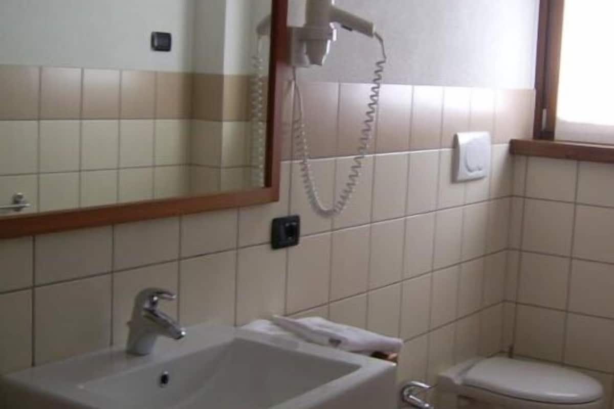 shower, free toiletries, hair dryer, bidet