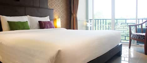 Habitación doble superior | Sábanas de algodón egipcio y ropa de cama de alta calidad