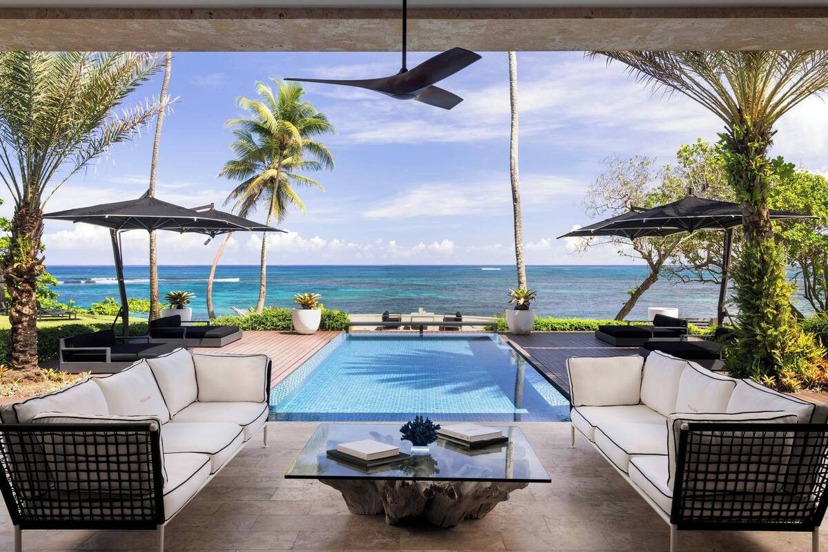 獨棟房屋, 5 間臥室, 陽台 (Oceanfront) | 游泳池 | 2 座室外游泳池和瀑布游泳池