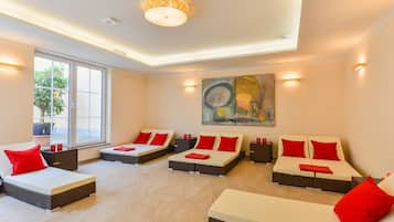 Warmsteinmassagen, 1 Behandlungsraum, Massageanwendungen