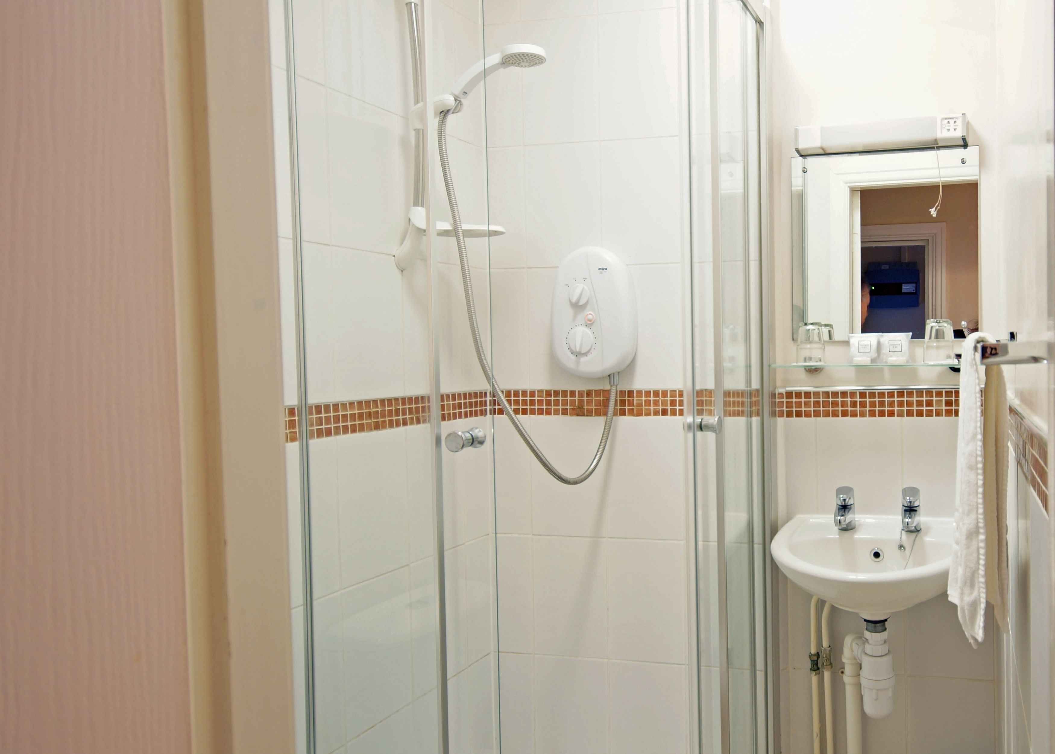 Free toiletries, hair dryer, towels