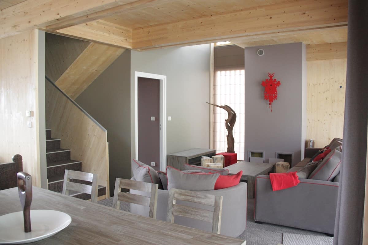Chalet (8 Pax) | Oleskelualue | Taulutelevisio, lämmitetyt lattiat