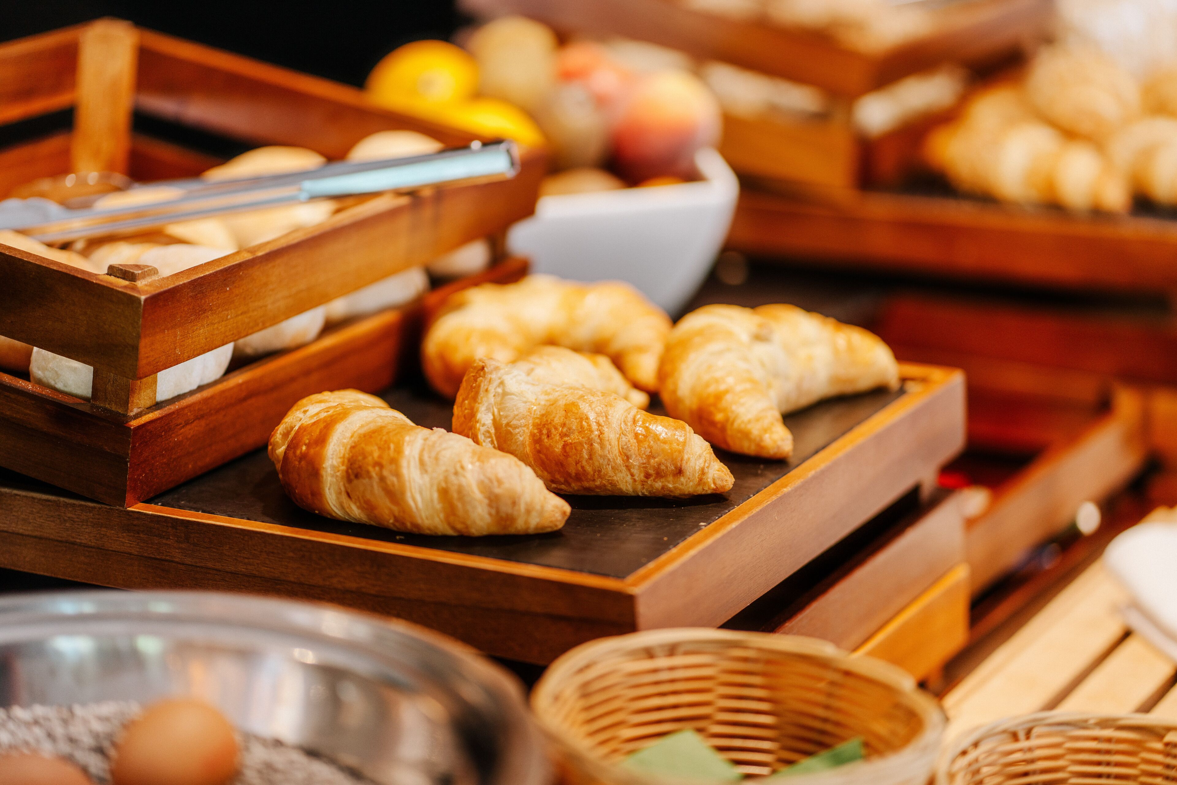 Café da manhã com buffet todos os dias mediante uma taxa