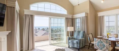 콘도, 침실 1개, 금연, 주방 | 거실 | 케이블 채널 시청이 가능한 40인치 LED TV, TV, 벽난로