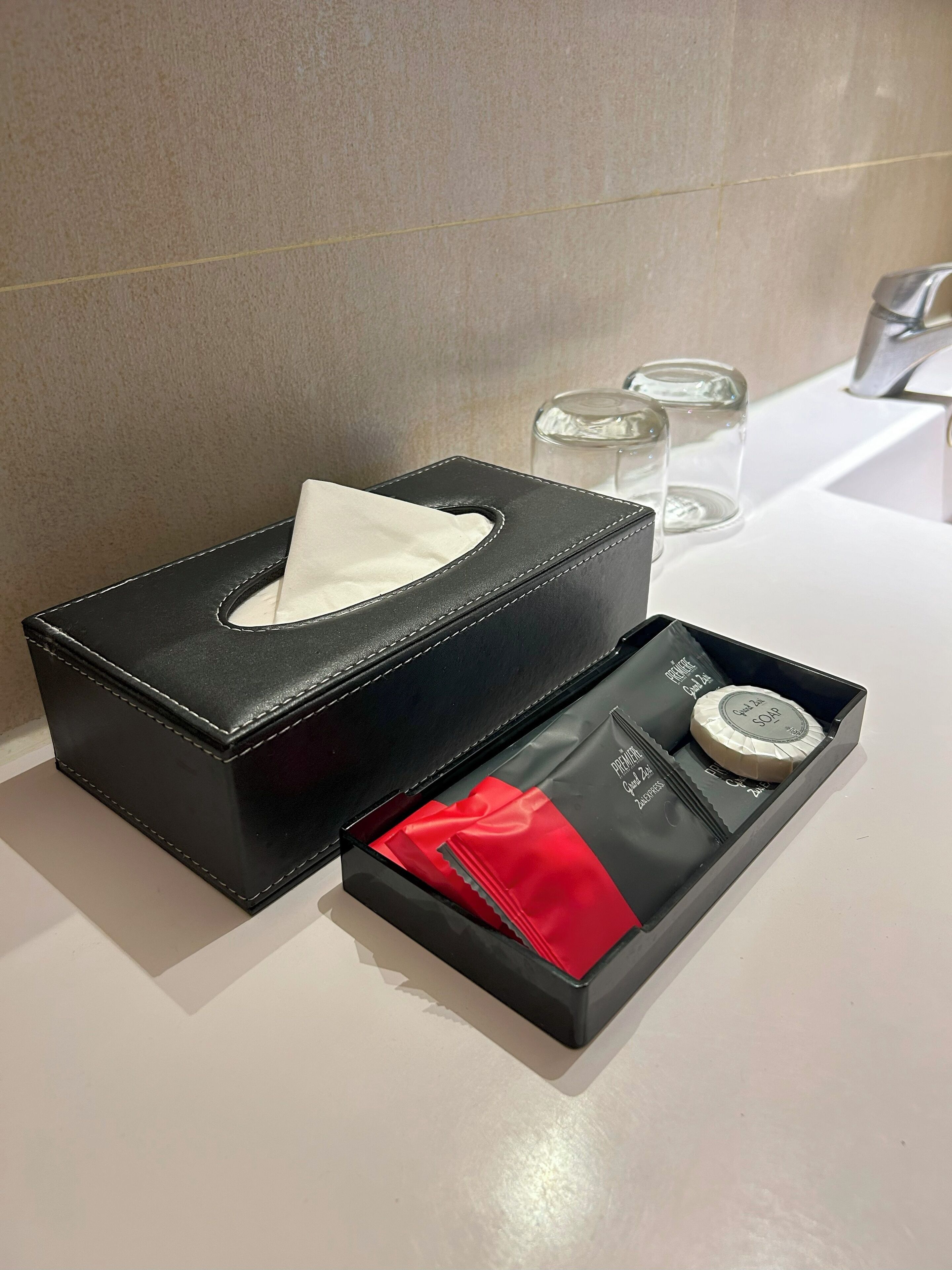 free toiletries, hair dryer, bathrobes, slippers