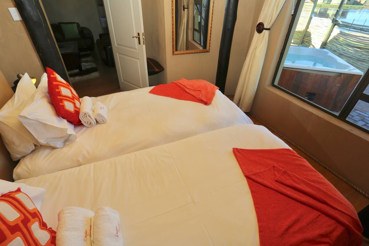 Premium-Chalet, 1 Schlafzimmer | Ausblick vom Zimmer