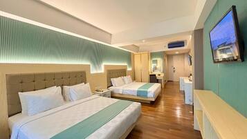 Desk, iron/ironing board, rollaway beds, free WiFi