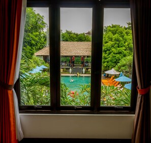 Uitzicht vanuit accommodatie