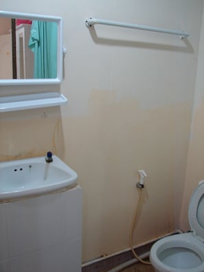 Shower, free toiletries, towels