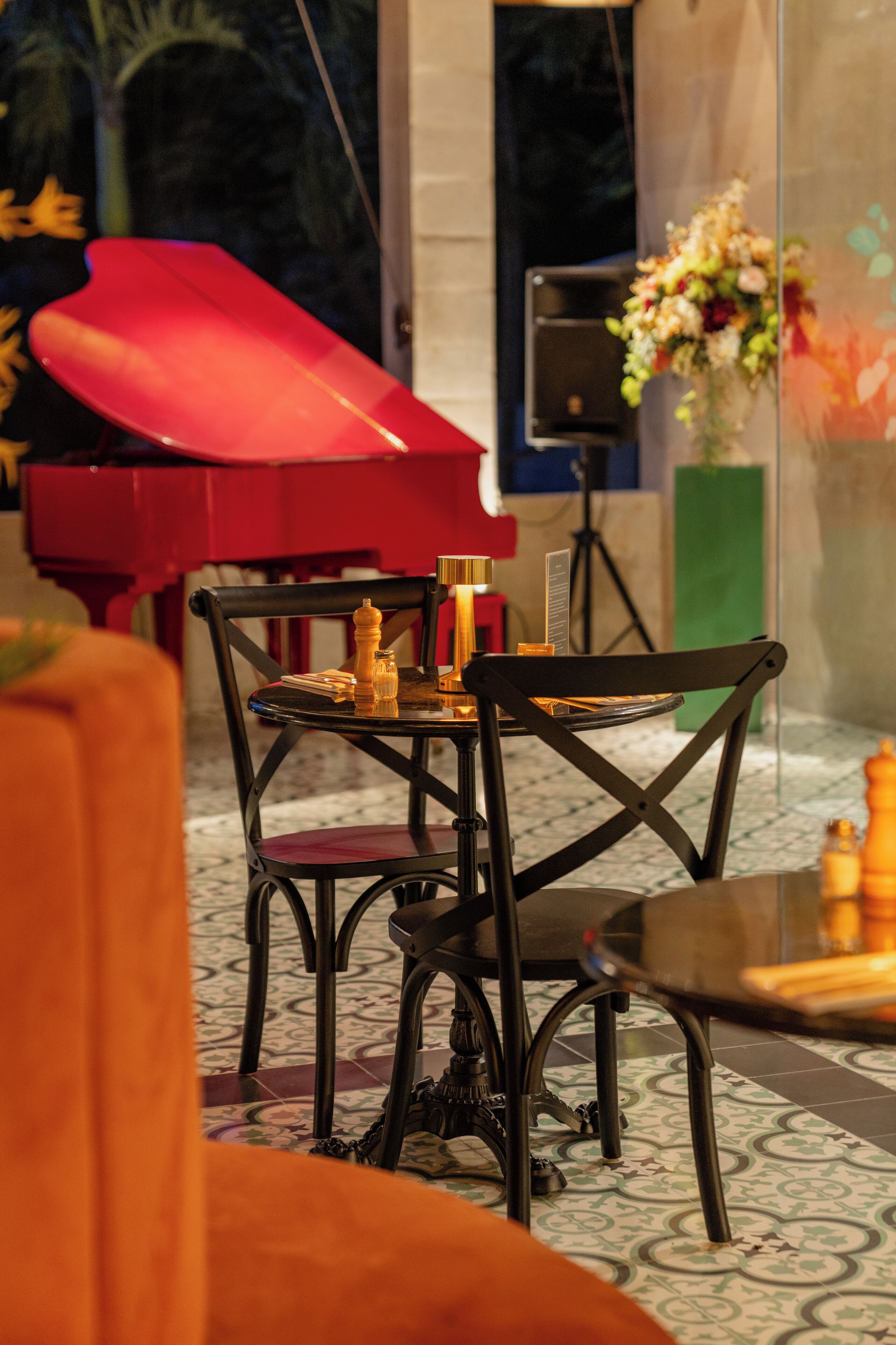 dinner served, japanese cuisine, garden views