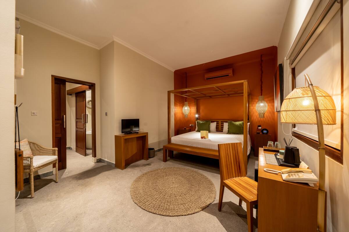 Villa familiar | 1 dormitorio, minibar, caja fuerte y escritorio