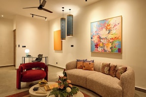 Superior Villa (with Private Pool) | Living area | 55-inch Smart TV with digital channels