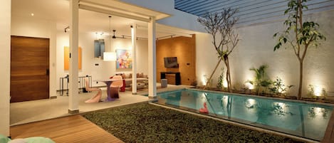 Superior Villa (with Private Pool) | Living area | 55-inch Smart TV with digital channels