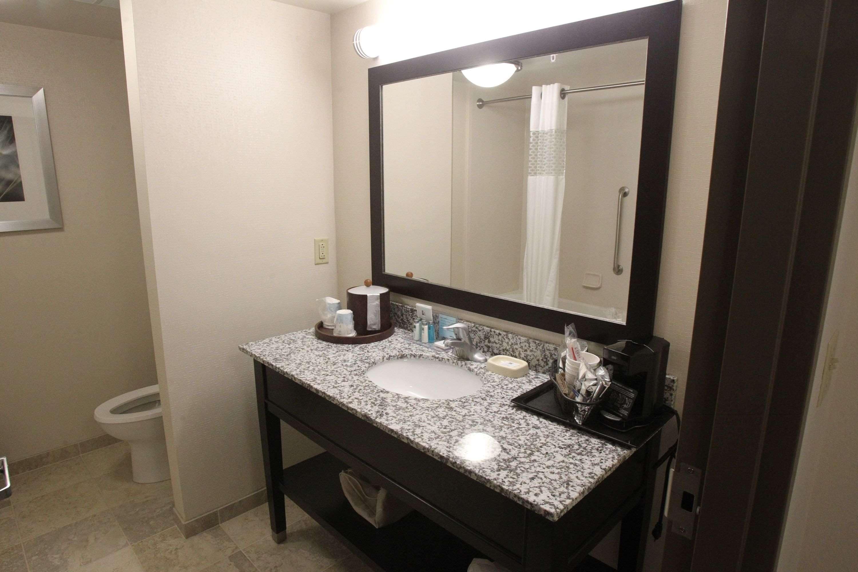 Hair dryer, towels