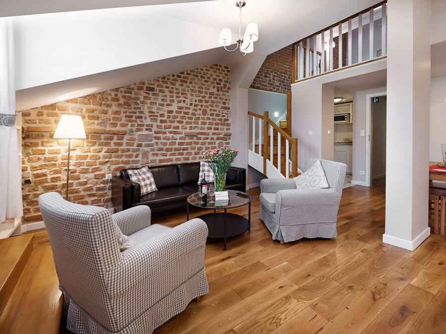Superior Apartment, Mezzanine | Living area
