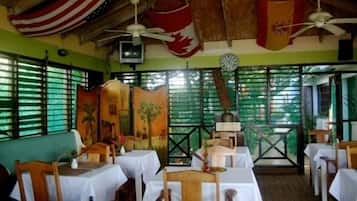 Breakfast, lunch served; local and international cuisine, beach views
