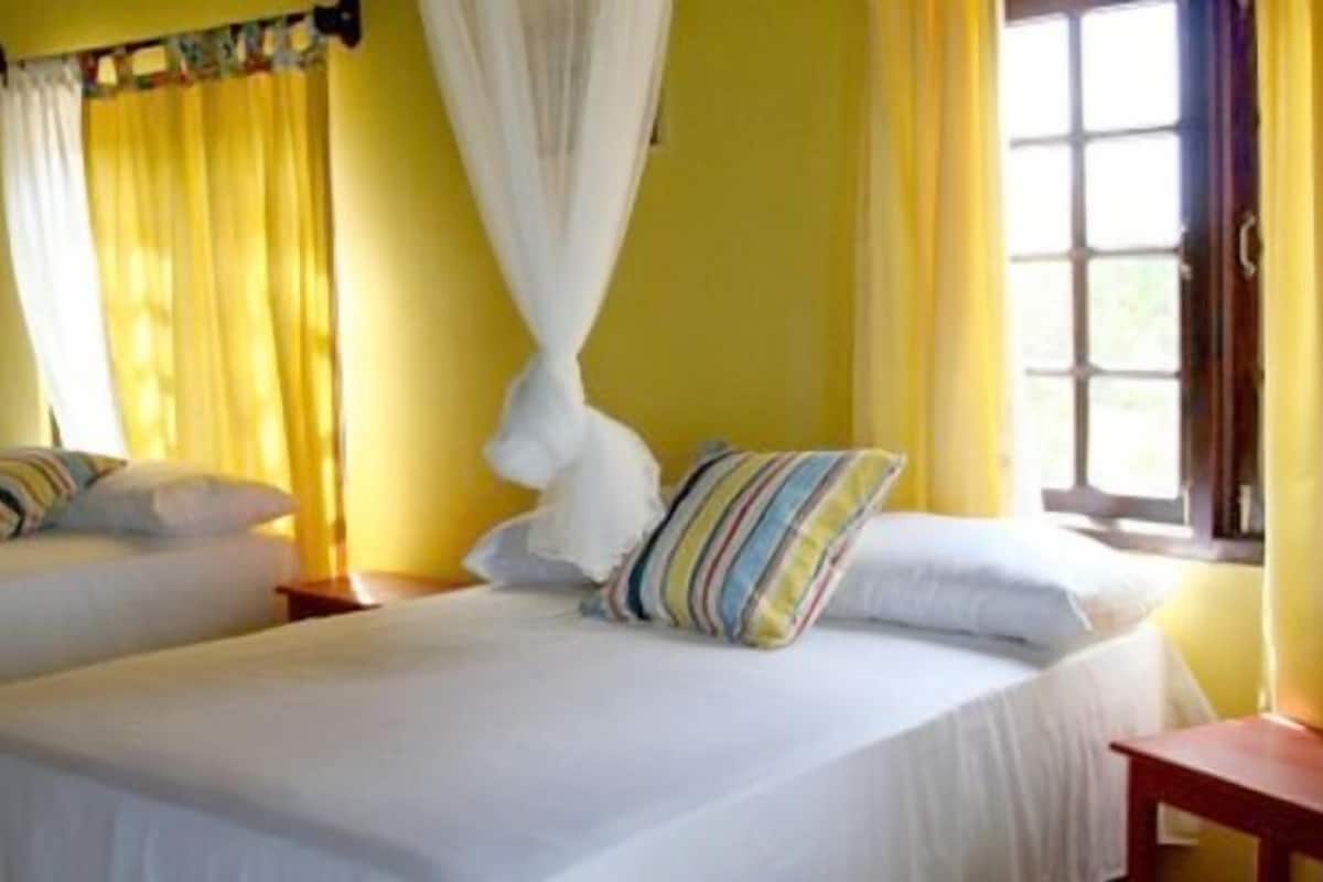 Pillowtop-bedden, individueel gedecoreerd, een bureau