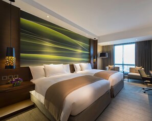 Deluxe City View Twin Room | Minibar, in-room safe, individually decorated, individually furnished