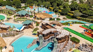 Innenpool, 5 AuĂenpools, Cabañas (kostenlos), Sonnenschirme