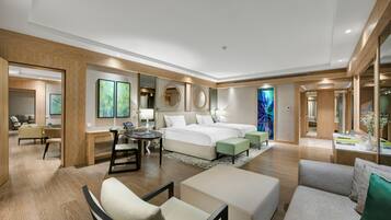 Ropa de cama de alta calidad y minibar