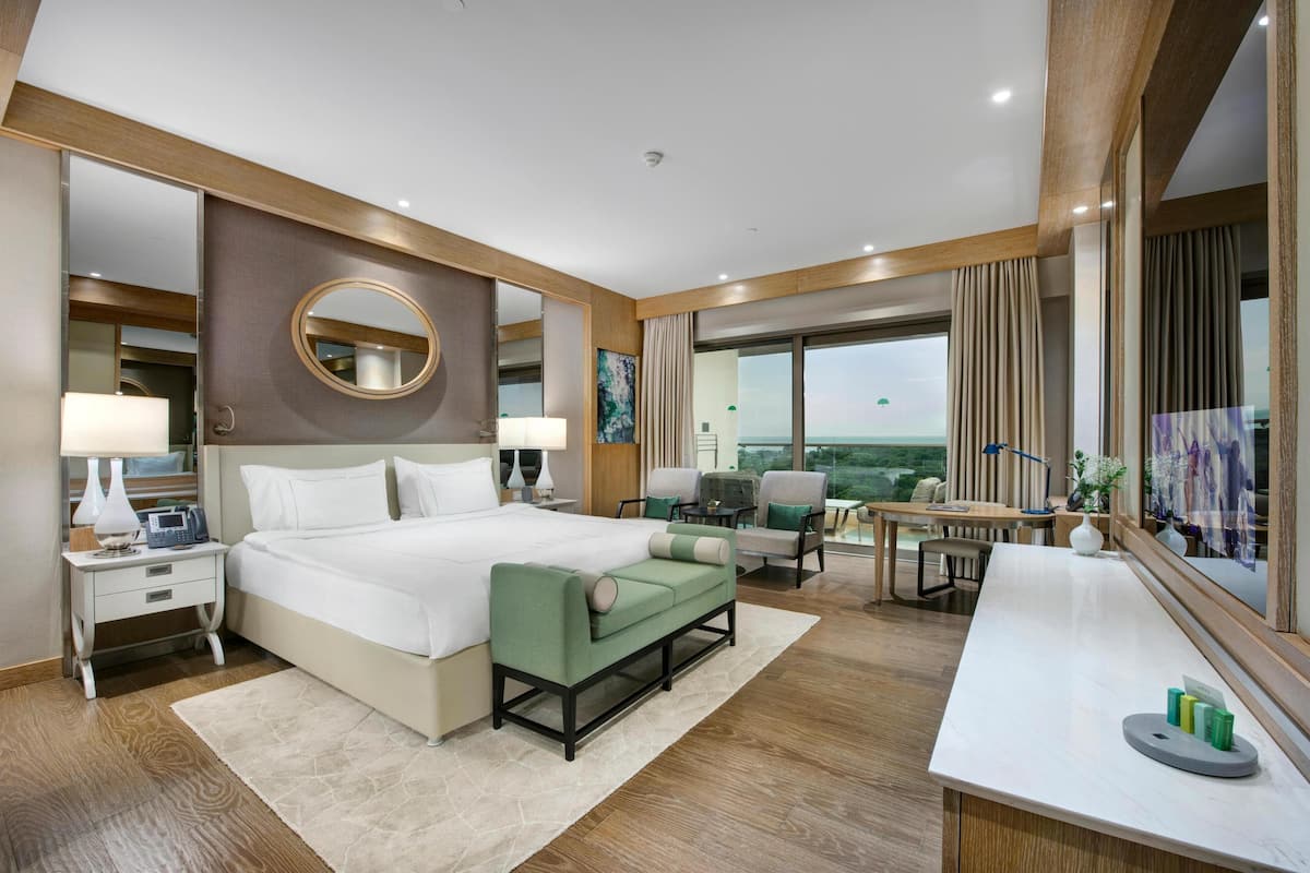 Ropa de cama de alta calidad y minibar