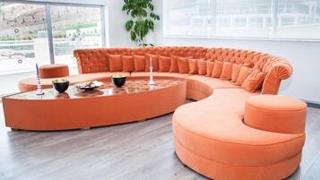 Sitteområde i lobbyen