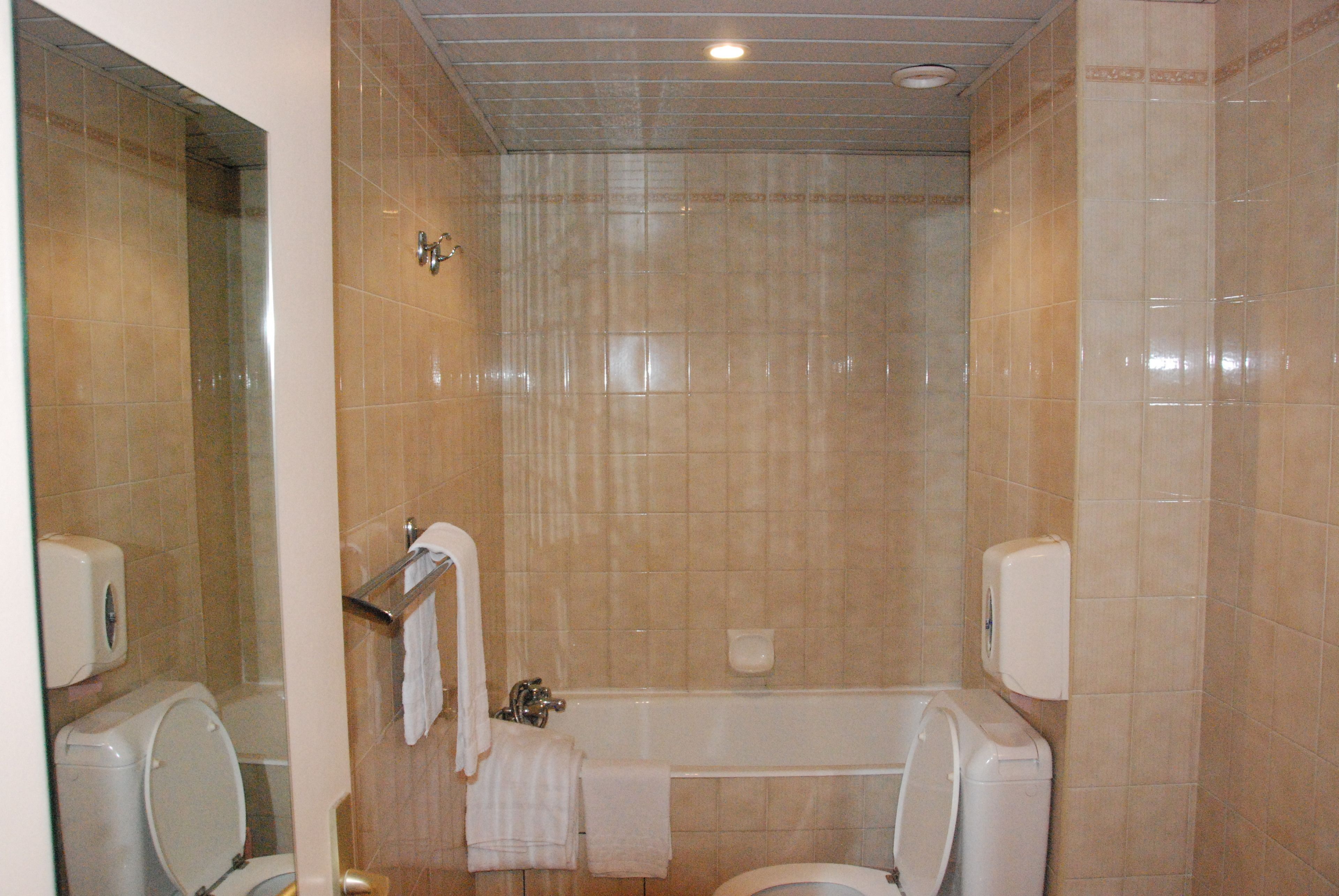 basic double room | bathroom | shower, free toiletries, hair dryer, bidet
