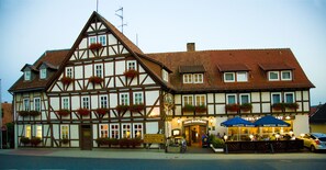 Front of property – evening/night