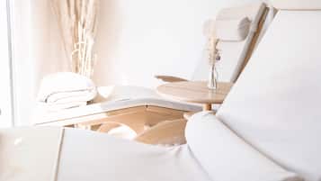 Sauna, body treatments, hot stone massages, body scrubs, thalassotherapy