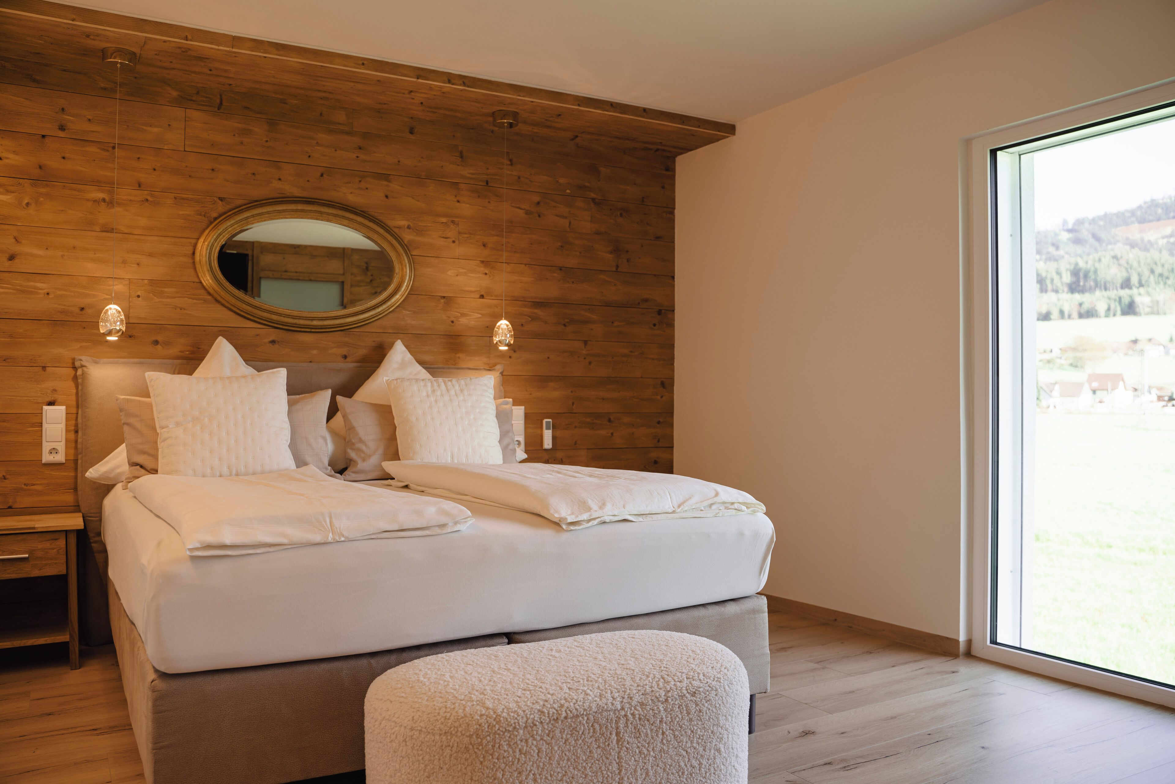 Exclusive-Apartment, 1 Schlafzimmer, Nichtraucher (Storchenwiese) | Allergikerbettwaren, Verdunkelungsvorhänge, kostenloses WLAN, Bettwäsche