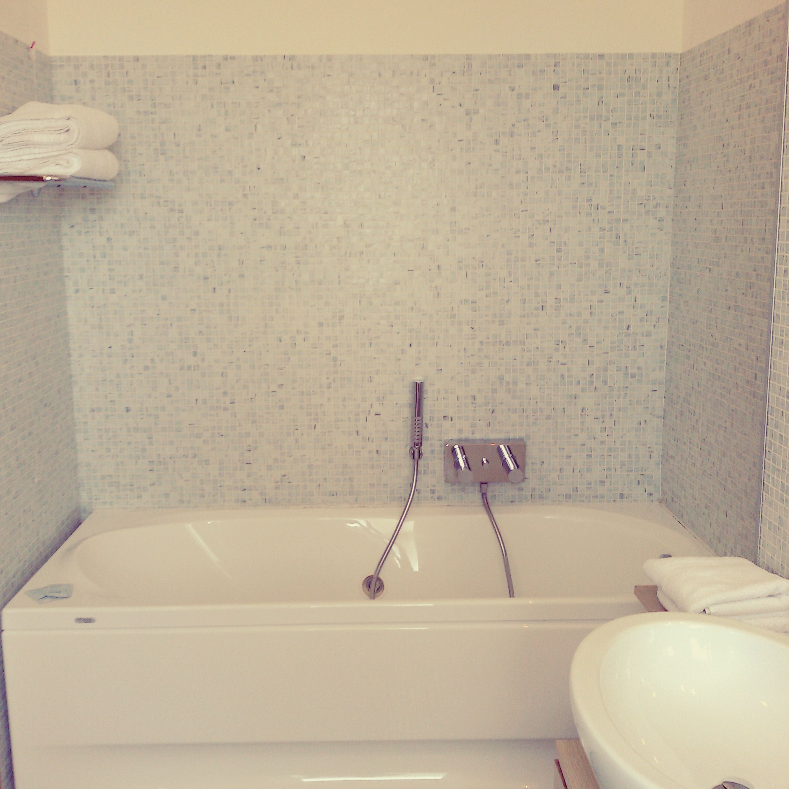 free toiletries, hair dryer, towels