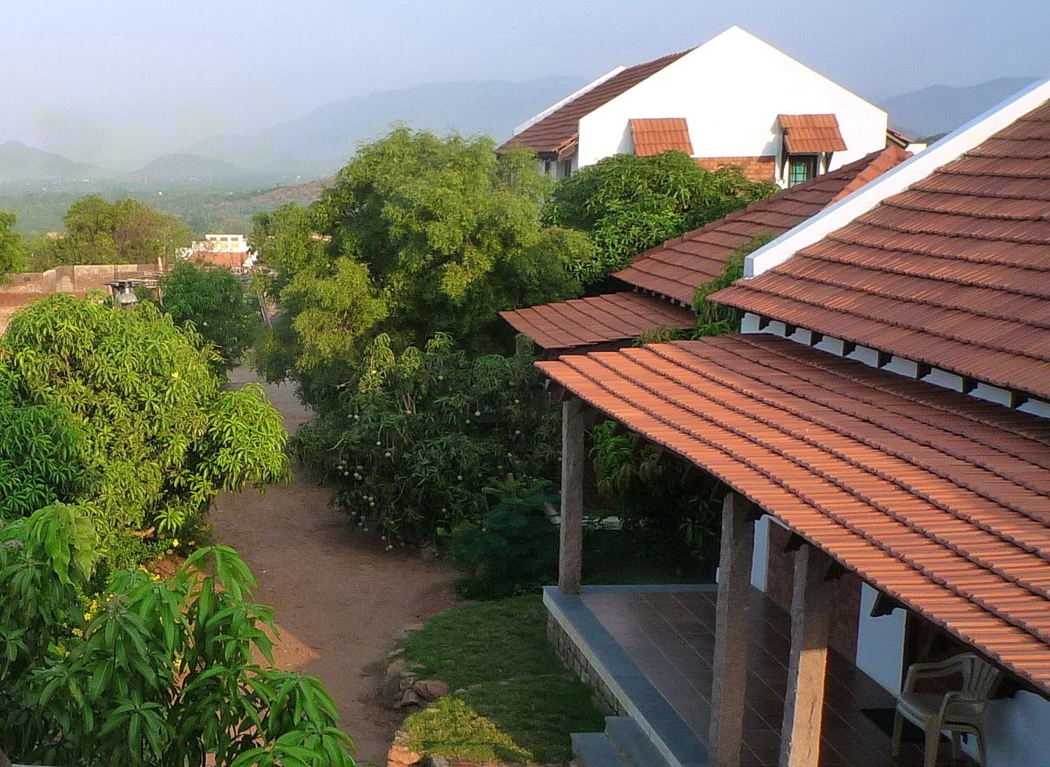 Uitzicht vanuit de kamer