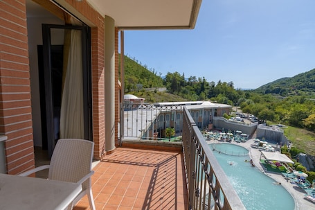 Superior-Doppelzimmer, 1 Doppelbett, Parkblick | Ausblick vom Zimmer. Hotel Terme Capasso