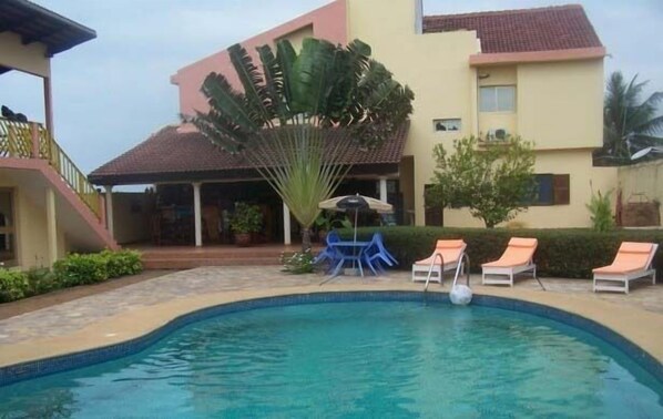 Udendørs pool, liggestole