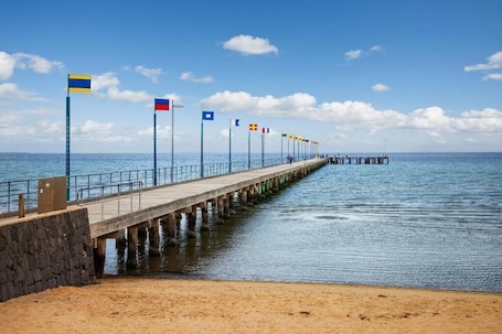 Beach nearby, white sand