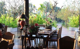 Malaysian cuisine, garden views 