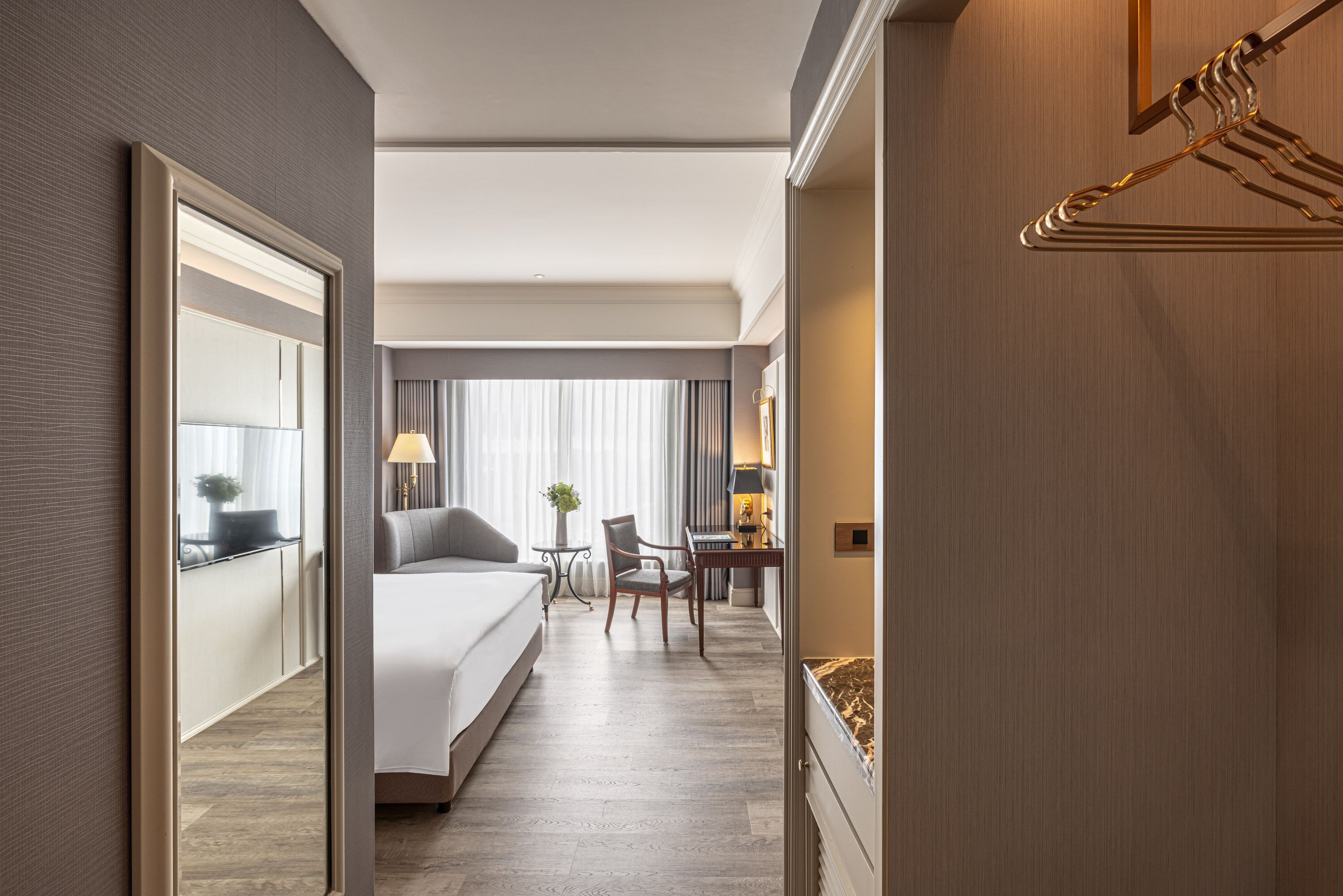 經典一大床 | 羽絨被、迷你吧、遮光布/窗簾、熨斗/熨衣板