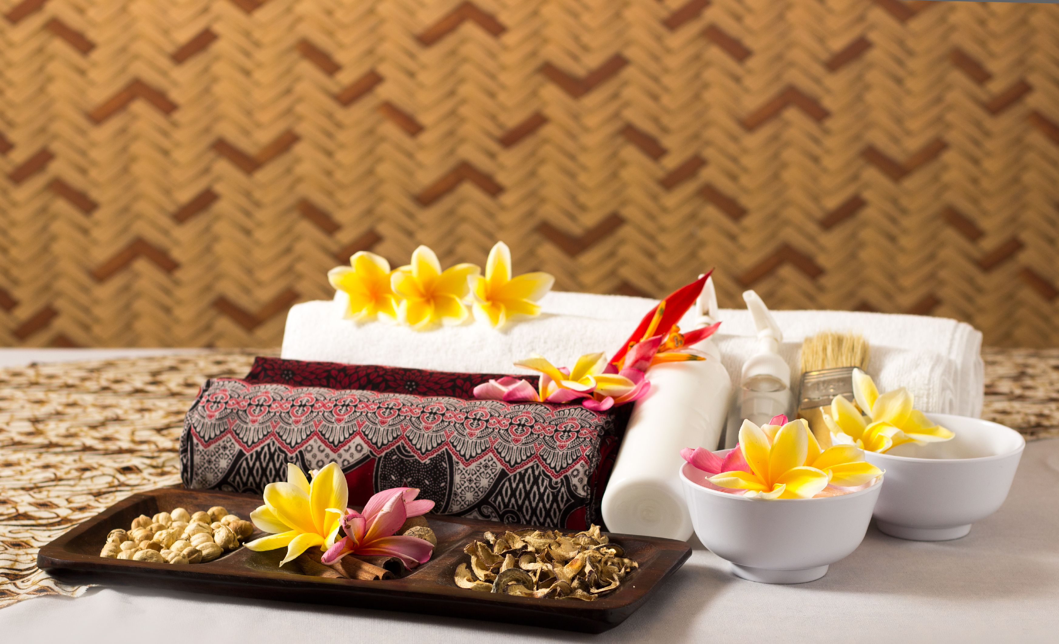 aromatherapy, reflexology, massages