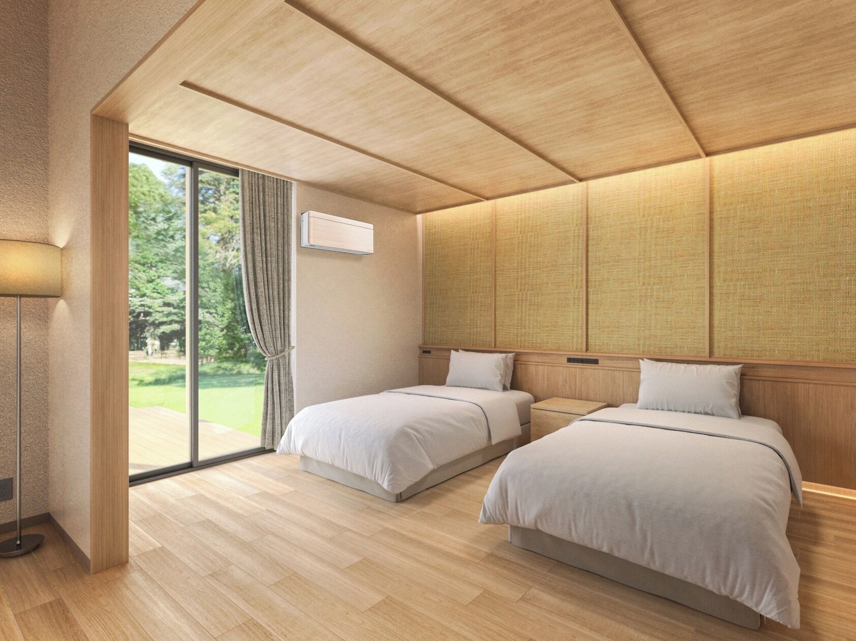 Camera con 2 letti singoli | Una cassaforte in camera, una scrivania, tende oscuranti, Wi-Fi gratuito