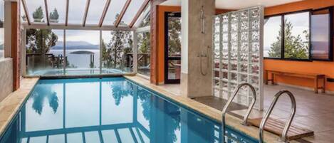 Indoor pool, outdoor pool