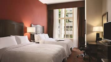 Hypo-allergenic bedding available, in-room safe, desk, laptop workspace