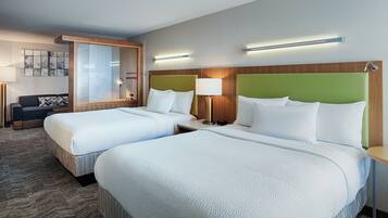 In-room safe, desk, iron/ironing board, free cribs/infant beds