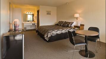 Blackout curtains, free WiFi, bed sheets