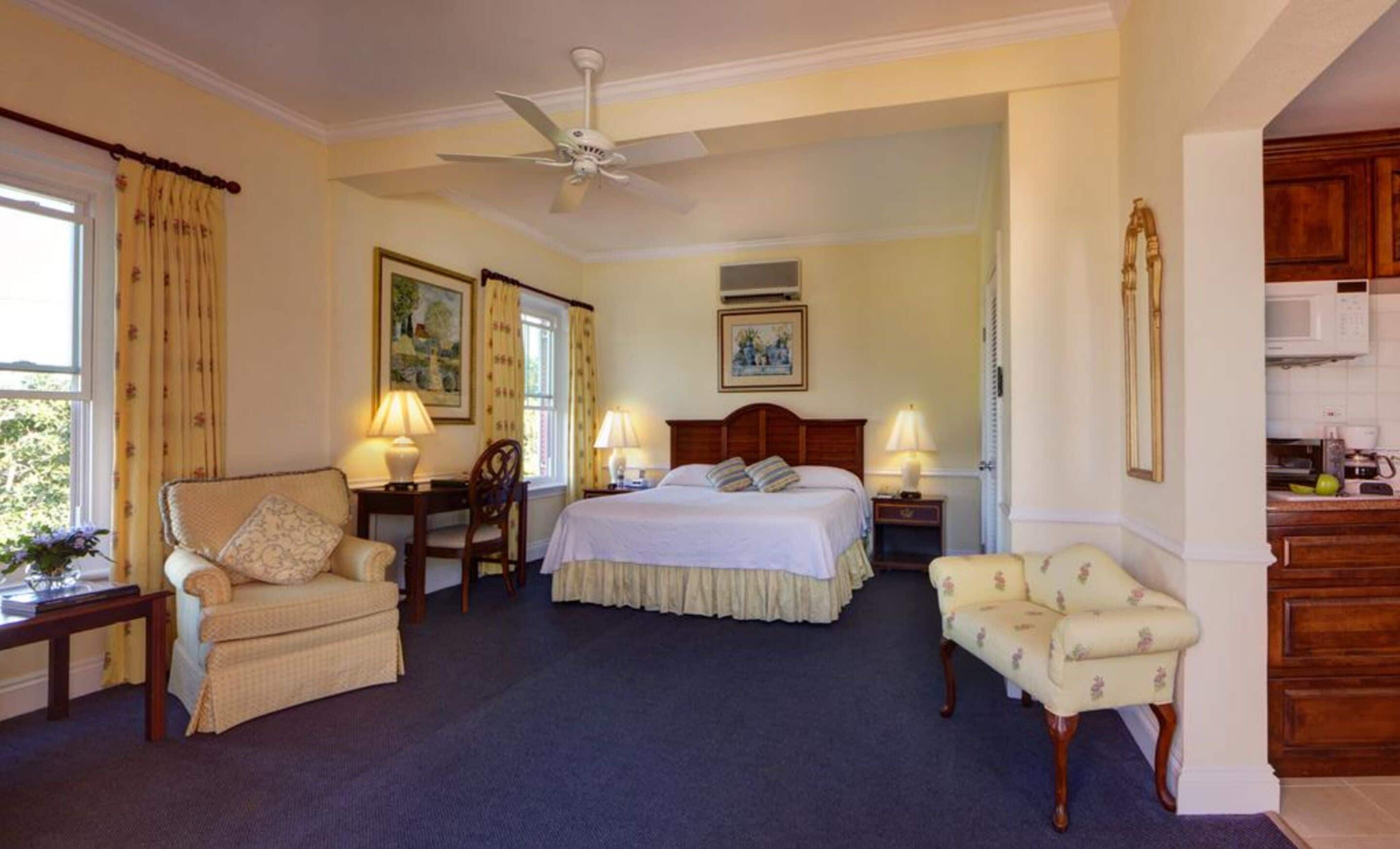 deluxe suite (mini) | premium bedding, in-room safe, individually decorated, desk