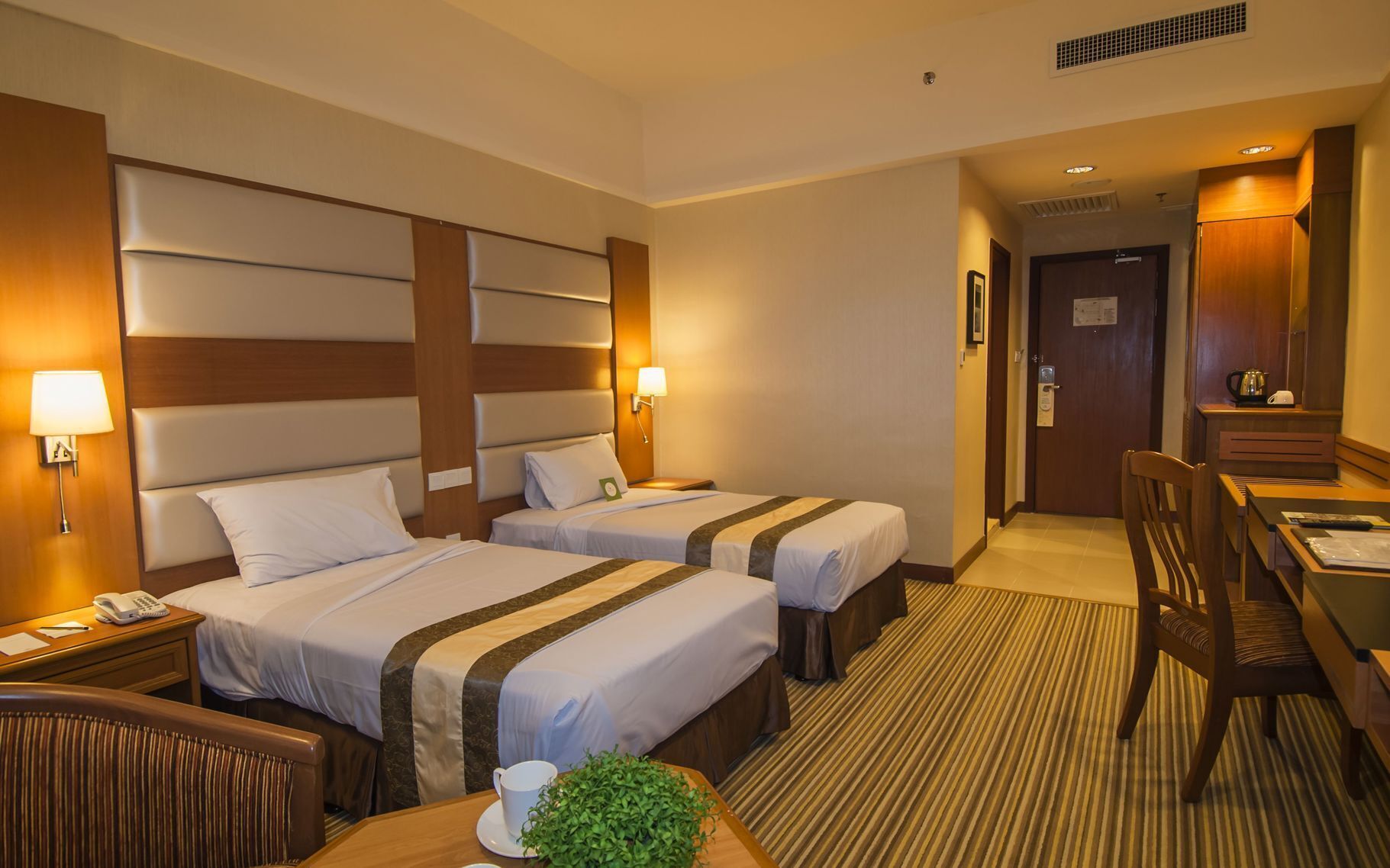 Desk, blackout curtains, iron/ironing board, free WiFi